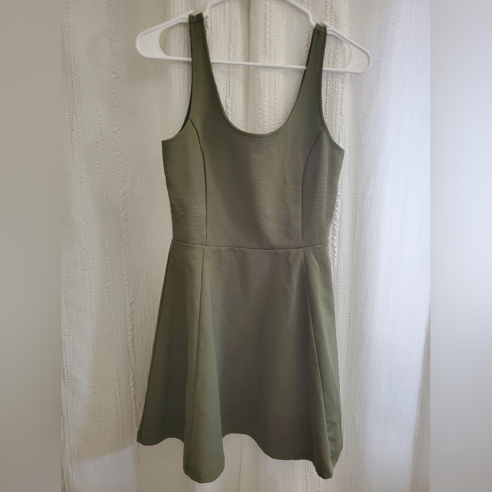 Size 6 H&M Olive Green Mini Dress